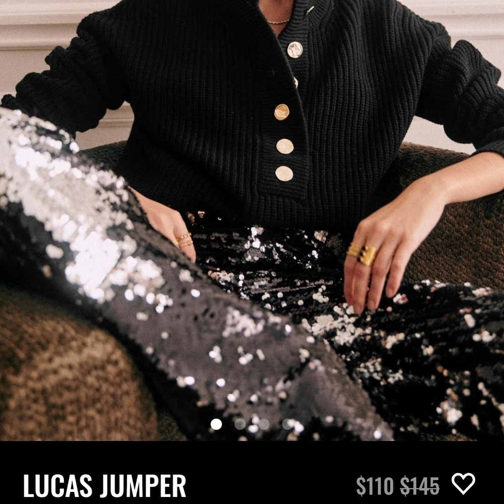 Sezane Lucas Jumper Black